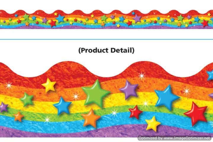 Trend Enterprises Rainbow & Stars Terrific Trimmers (T-92332)