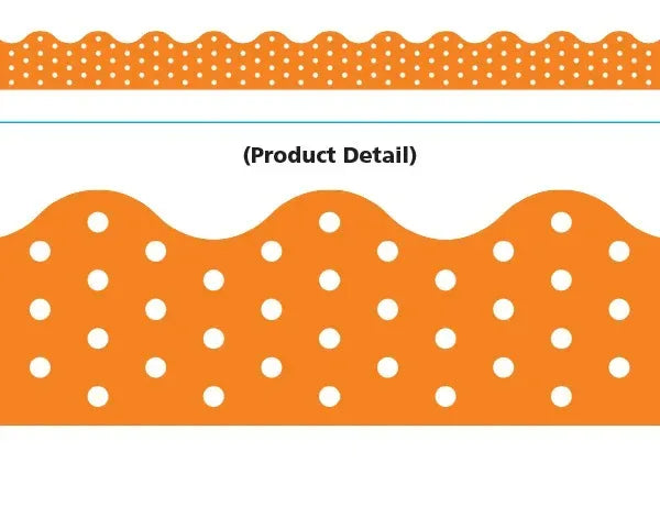 Trend Enterprises Polka Dots Orange Terrific Trimmers (T-92662)