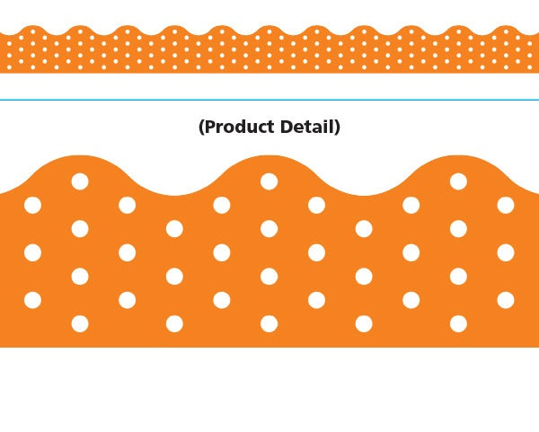 Trend Enterprises Polka Dots Orange Terrific Trimmers (T-92662)