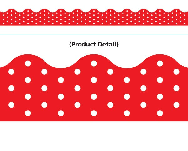 Trend Enterprises Polka Dots Red Terrific Trimmers (T-92663)