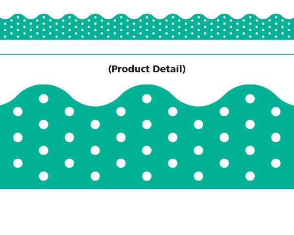 Trend Enterprises Polka Dots Teal Terrific Trimmers (T-92665)