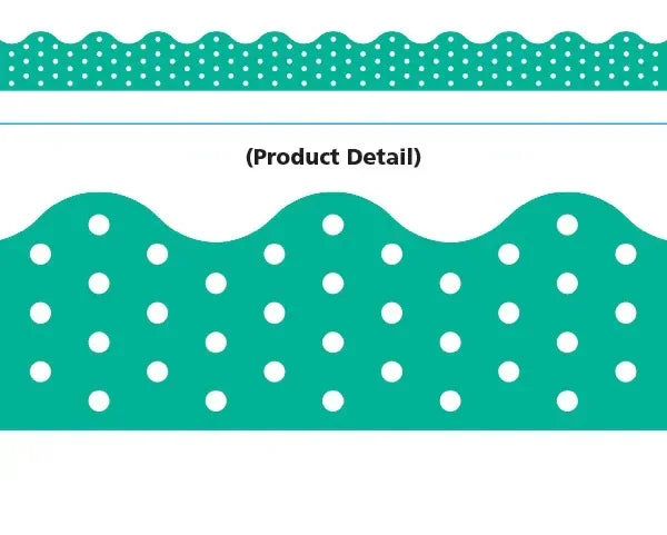 Trend Enterprises Polka Dots Teal Terrific Trimmers (T-92665)