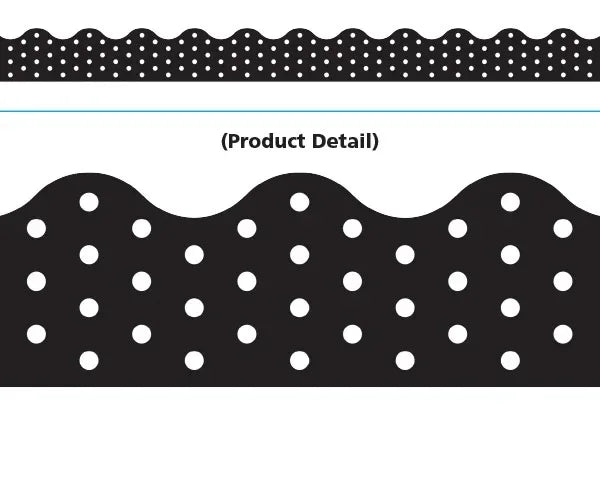 Trend Enterprises Polka Dots Black Terrific Trimmers (T-92671)