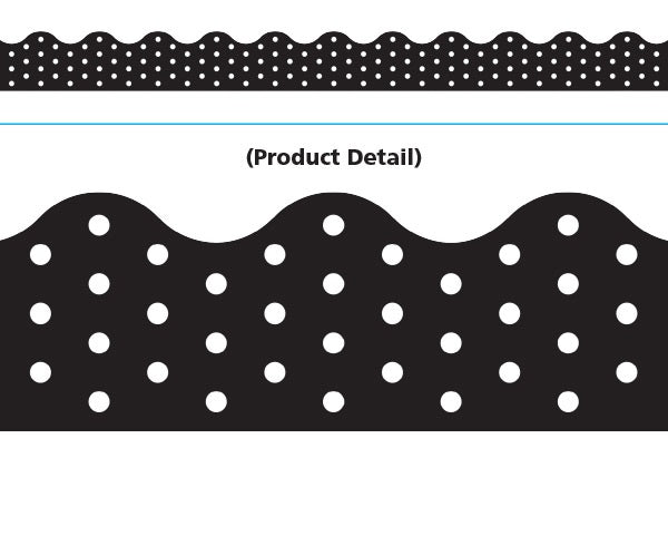 Trend Enterprises Polka Dots Black Terrific Trimmers (T-92671)