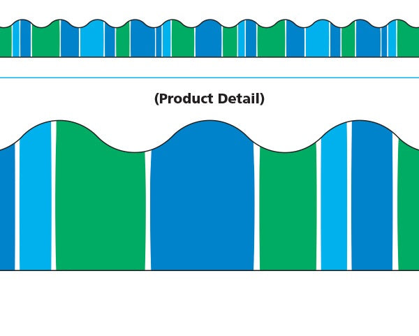 Trend Enterprises Stripe-tacular Cool Blue Terrific Trimmers (T-92831)