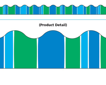 Trend Enterprises Stripe-tacular Cool Blue Terrific Trimmers (T-92831)