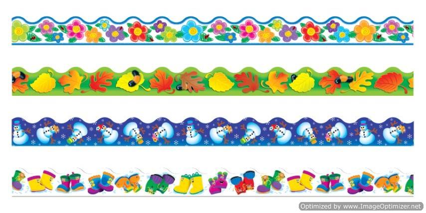 Trend Enterprises Four Seasons Terrific Trimmers Variety Pack (T-92914)