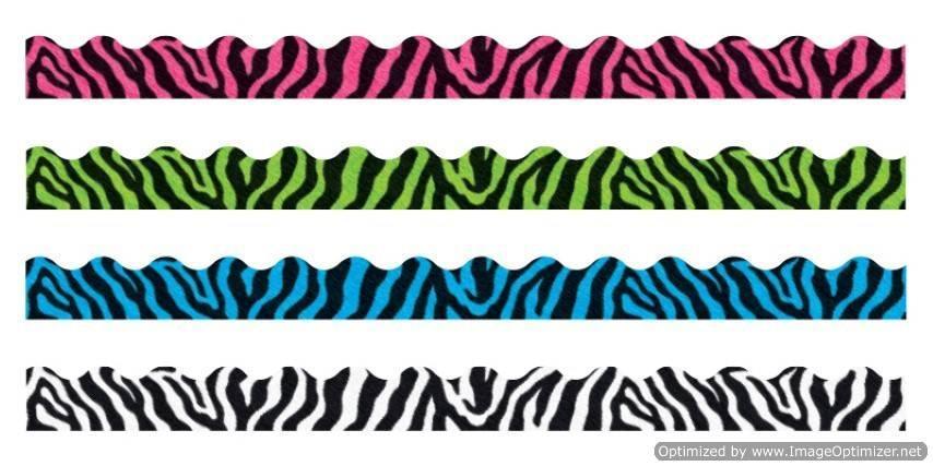 Trend Enterprises Zebra Stripes Terrific Trimmers Variety Pack (T-92927)