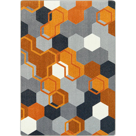 Team Up 3'10" x 5'4" area rug in color Orange