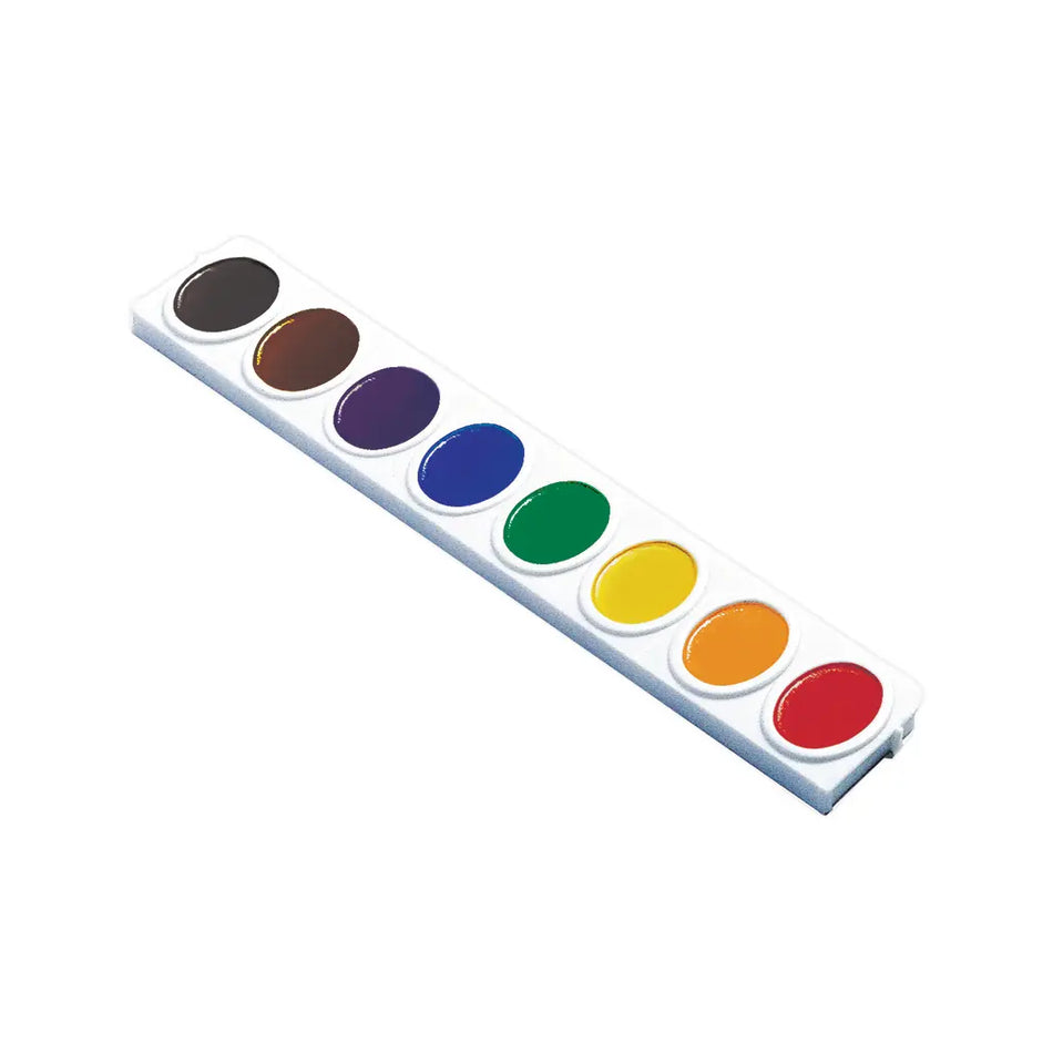 Prang Oval Pan Watercolor Refill Trays, 8 Assorted Colors, 3 Count, (DIXX08200)