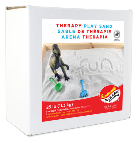 Sandtastik Therapy Play Sand, 25 Pounds, White