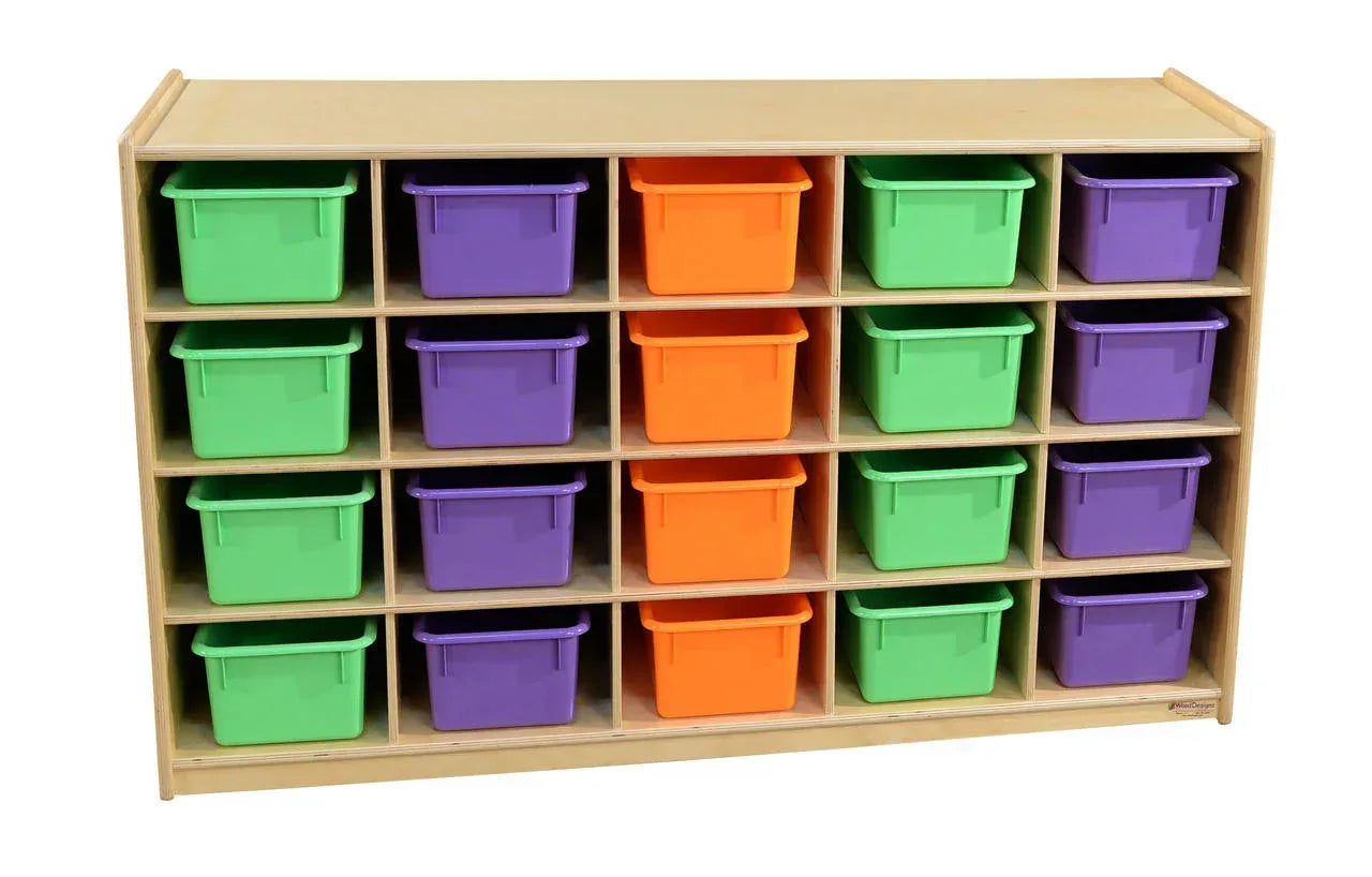 Tip-Me-Not 20 Tray Storage with Assorted Pastel Trays