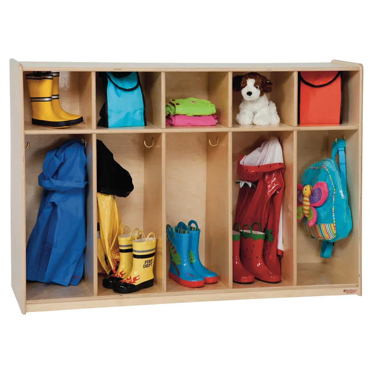 Tot 5-Section Locker