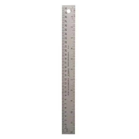 Flexible Stainless Steel Ruler - 12" Length
