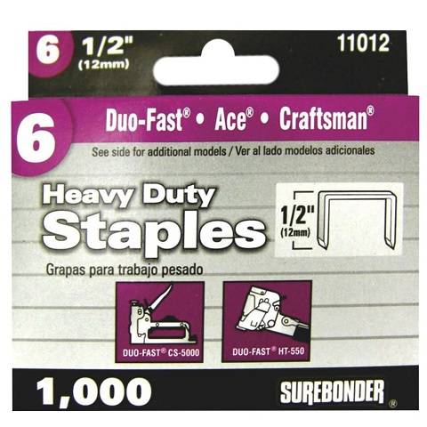 Surebonder Heavy Duty Crown Staples Fits Surebonder 5650