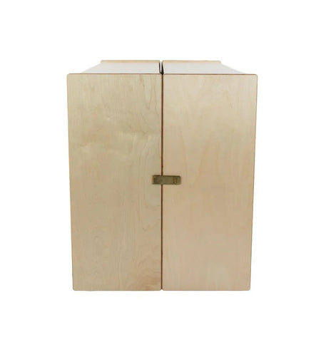 Tray and Shelf Folding Storage with (25) Brown Trays
