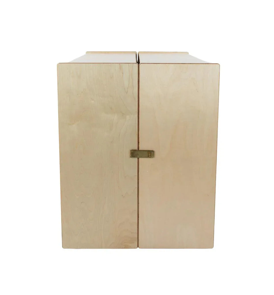 Tray and Shelf Folding Storage with (25) Brown Trays
