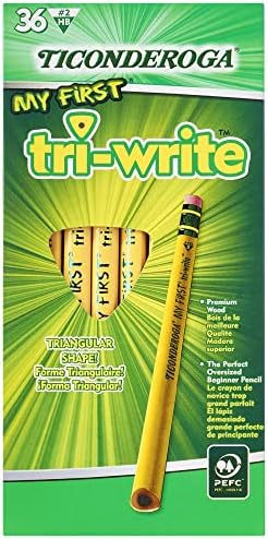 My 1st Tri-Write Pencils, 13/32" Primary Triangular, with Eraser, Pack of 36, (13082)