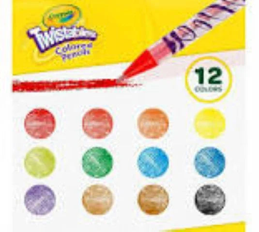 Crayola® Twistables® Colored Pencils, 12/Set (BIN687408)