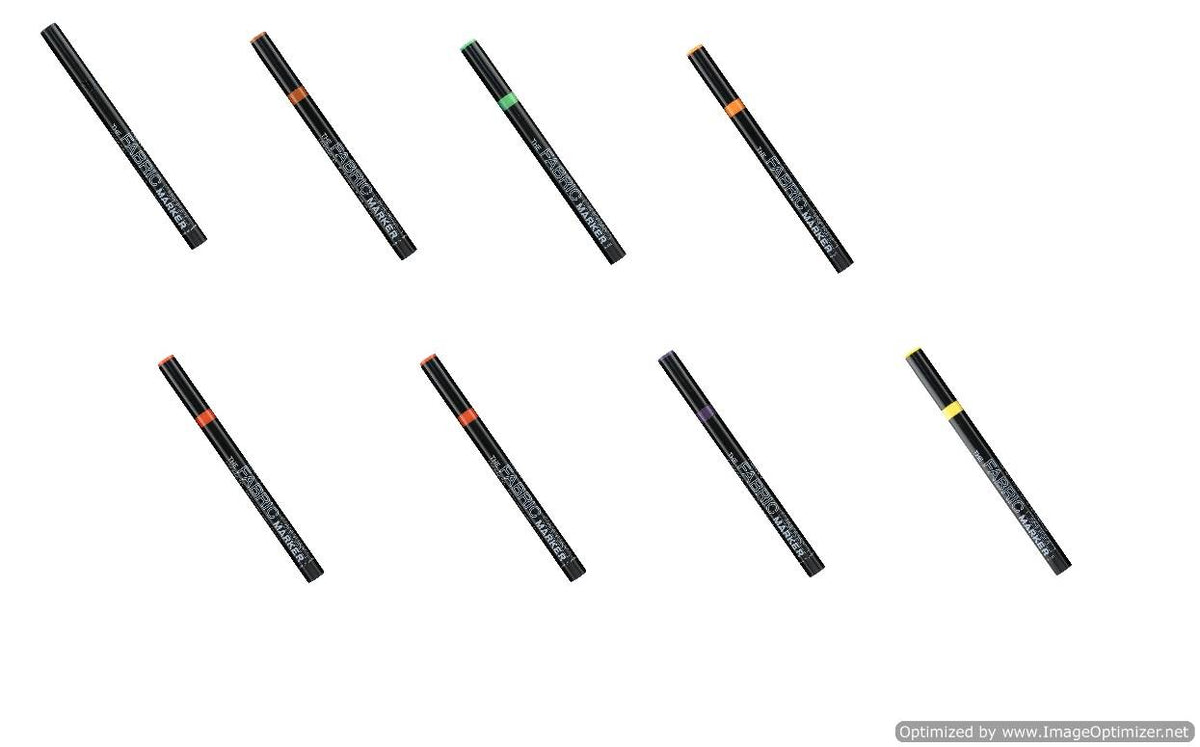 Uchida 522-C-8 Marvy Fine Point Fabric Marker 8 Color Set
