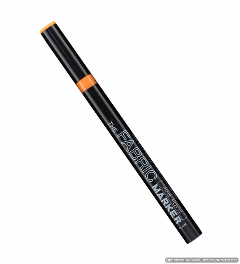 Uchida 522-C-7 Marvy Fine Point Fabric Marker, Orange