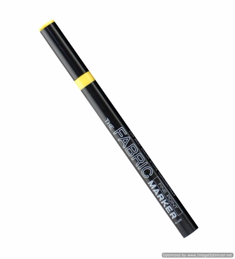 Uchida 522-C-5 Marvy Fine Point Fabric Marker, Yellow