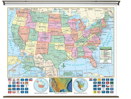 Classroom U.S. Primary Wall Map 64" x 54" UMG18085