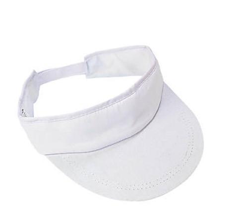 DIY Value White Cotton Visors To Decorate - 12 pcs.