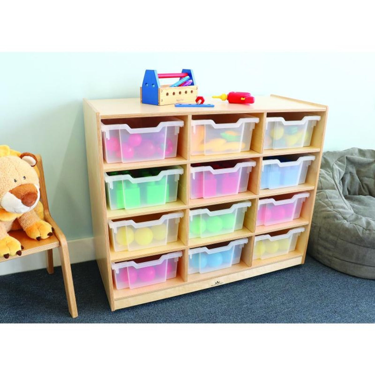 12 Clear Tray Storage Cabinet - Whitney Brothers WB0912T