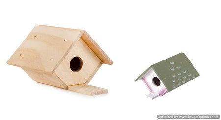 Darice Wood Model Kit - Birdhouse - 6 x 3-1/2 inches (9169-05)
