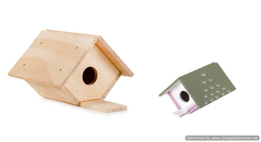 Darice Wood Model Kit - Birdhouse - 6 x 3-1/2 inches (9169-05)