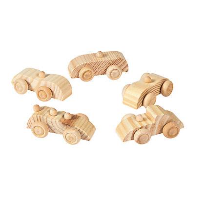 Unfinished Wood Cars - 2 1/2", Set Of 12