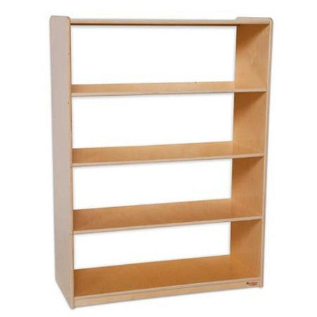 Wood Designs Children Bookshelf with Acrylic Back, Natural wood , 49"H x 36"W x 15"D WD-12900AC