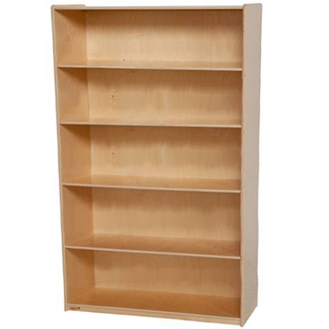 Wood Designs Childrens Bookshelf, Natural wood , 59-1/2"H x 36"W x 15"D WD-12960
