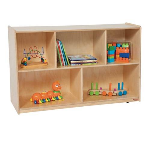 Wood Designs Children Tip-Me-Not Storage Natural wood, 30"H, WD-13080