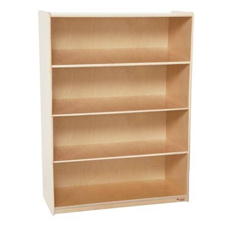 Wood Designs Children Deep Bookshelf , Natural wood , 49"H x 18" Deep WD-13248