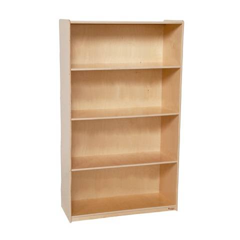 Wood Designs Children Deep Bookshelf , Natural wood , 59-1/2"H x 36"W x 18"D WD-13260