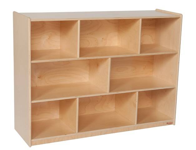 Wood Designs Children Tip-Me-Not Storage Natural wood, 38"H, WD-13680