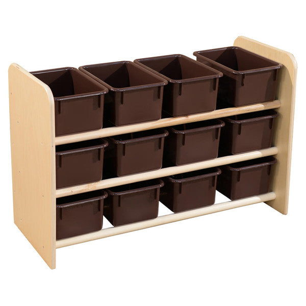 See-All Storage with (12) Brown Trays