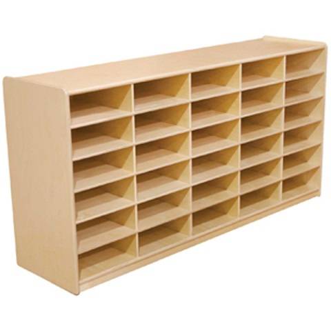 Wood Designs Kids, (30) 3" Letter Tray Storage Unit without Trays WD-17569