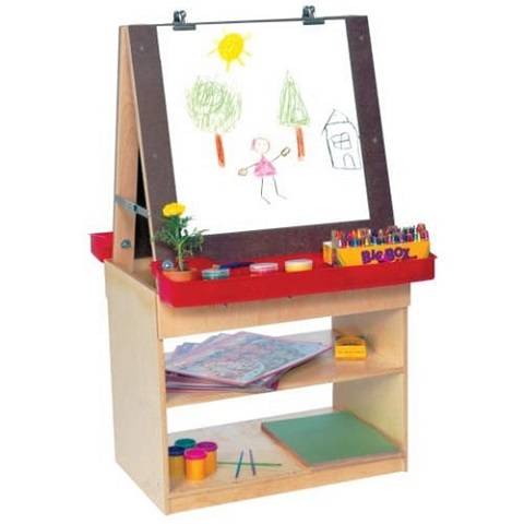 Wood Designs Classroom Art Center For Two, WD19350