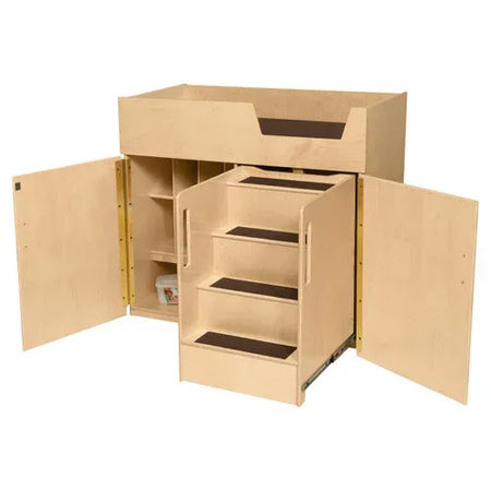 Deluxe Infant Care Center with Stairs on the Right Side