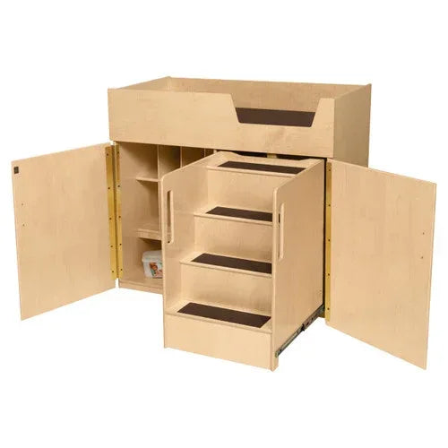 Deluxe Infant Care Center with Stairs on the Right Side