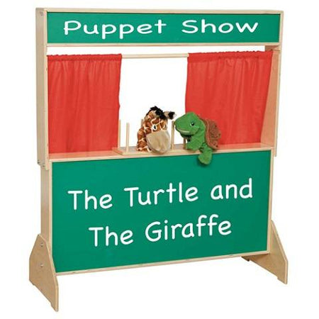 Wood Designs Children Play, Deluxe Puppet Theater with Chalkboard WD-21650