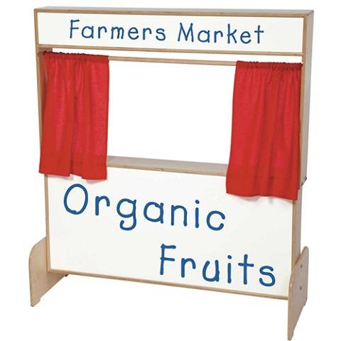Wood Designs Children Play, Deluxe Puppet Theater with Markerboard WD-21651