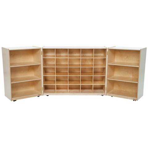 Wood Designs Childrens, 25 Tray Tri-Fold Storage without Trays WD-25509