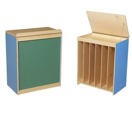 Wood Designs Classroom Big Book Storage / Display with Chalkboard WD-34100