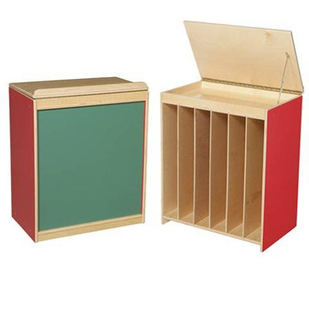 Wood Designs Classroom Big Book Storage / Display with Chalkboard WD-34100