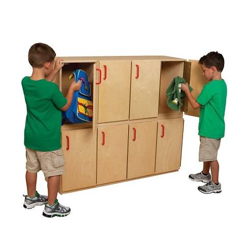 Wood Designs Classroom Stacking Locker - Two Units WD-46320