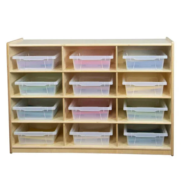 Cubby Shelves with Translucent Trays